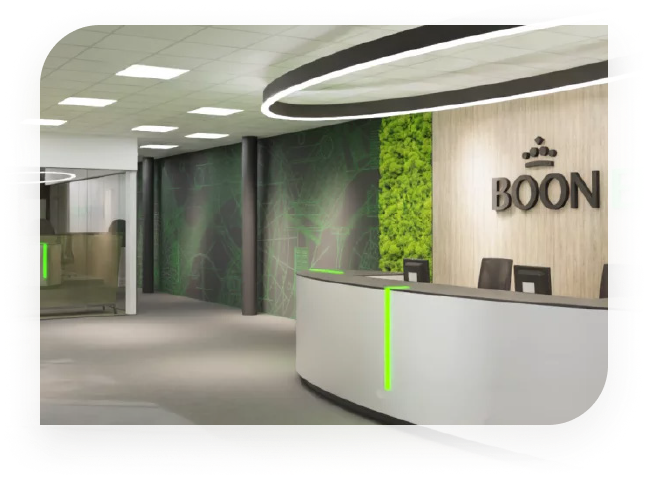 Image showing a reception area of Boon Edam.