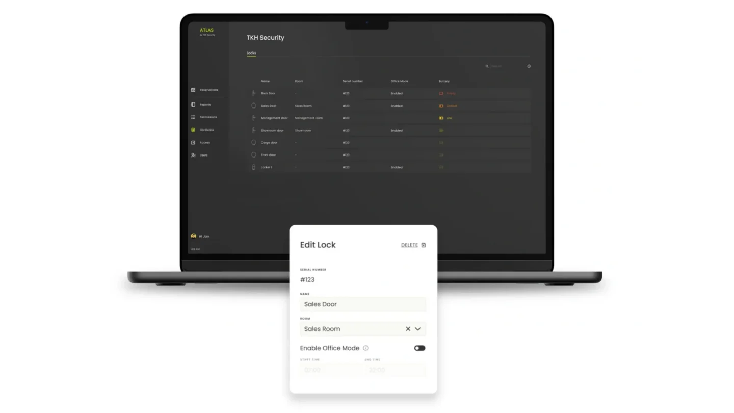 ATLAS interface for configuring smart locks