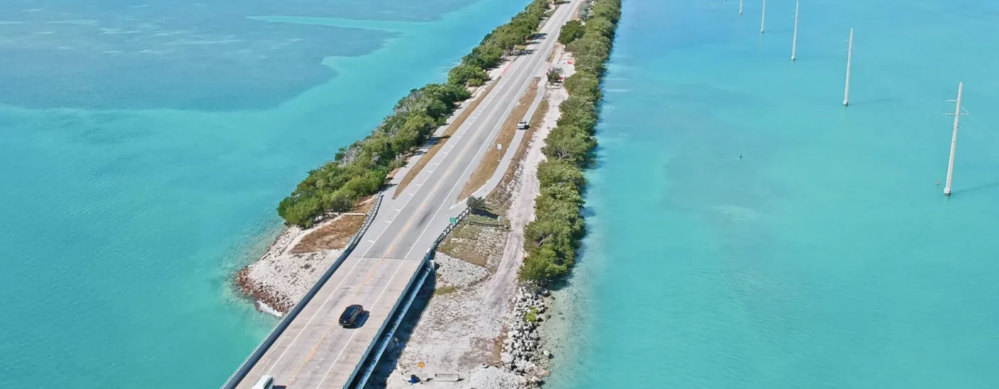 Bridge over coastal waters in the Florida Keys COAST Project showcasing advanced surveillance solutions